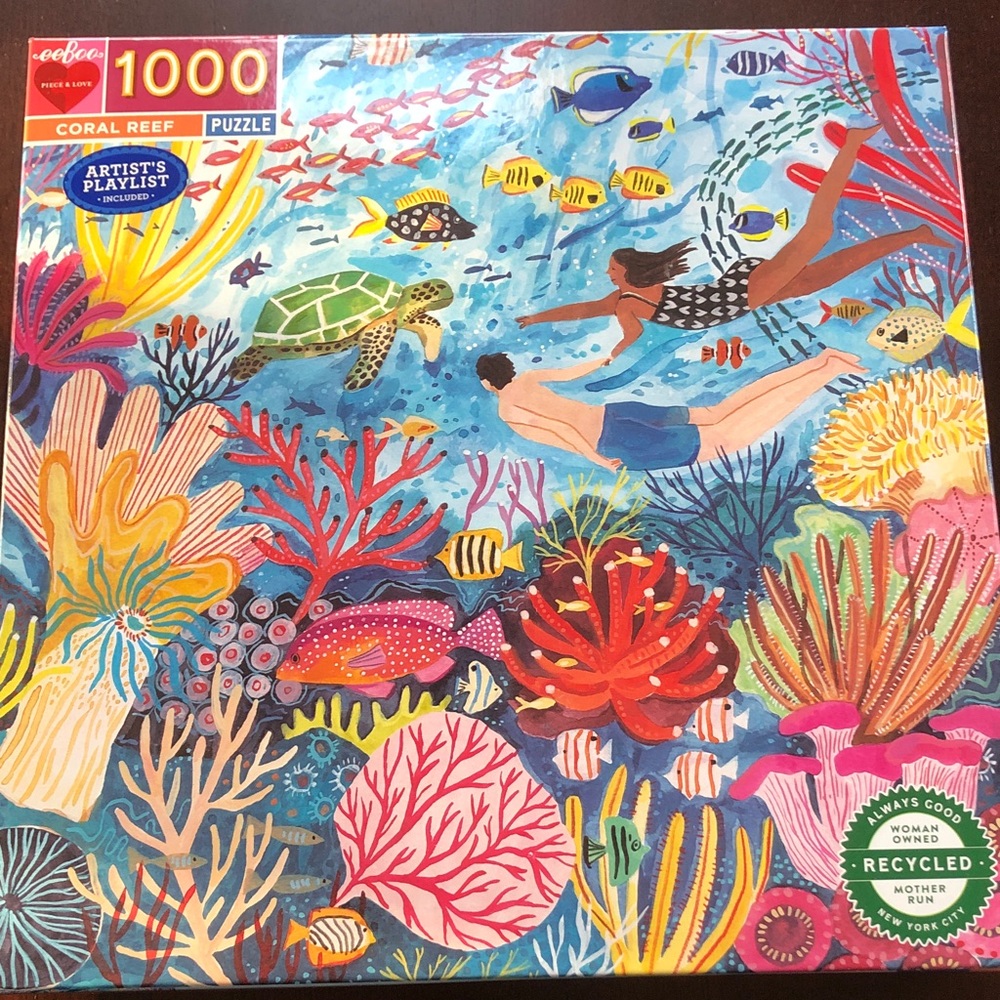 EeBoo Coral Reef 1000 pieces puzzle